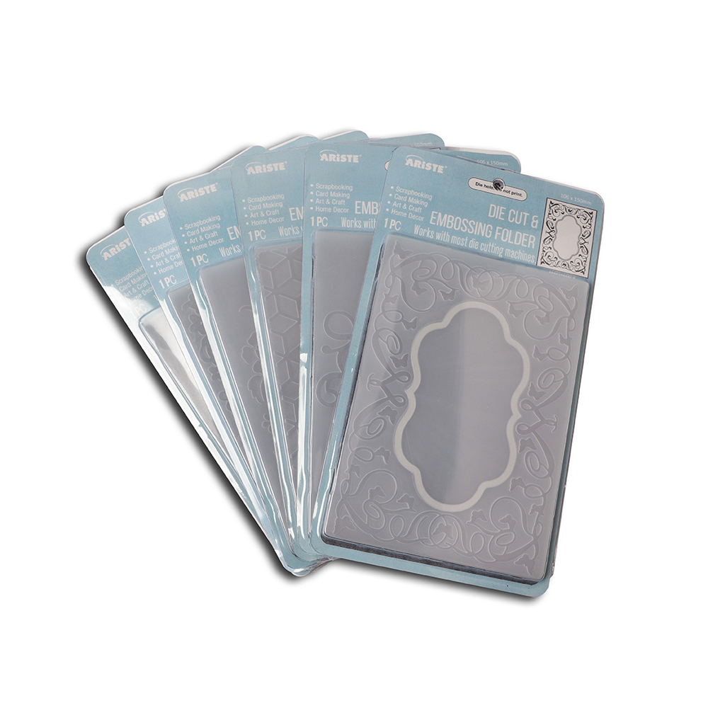 EF20170301-1 塑料模板工艺卡制作纸卡压花文件夹