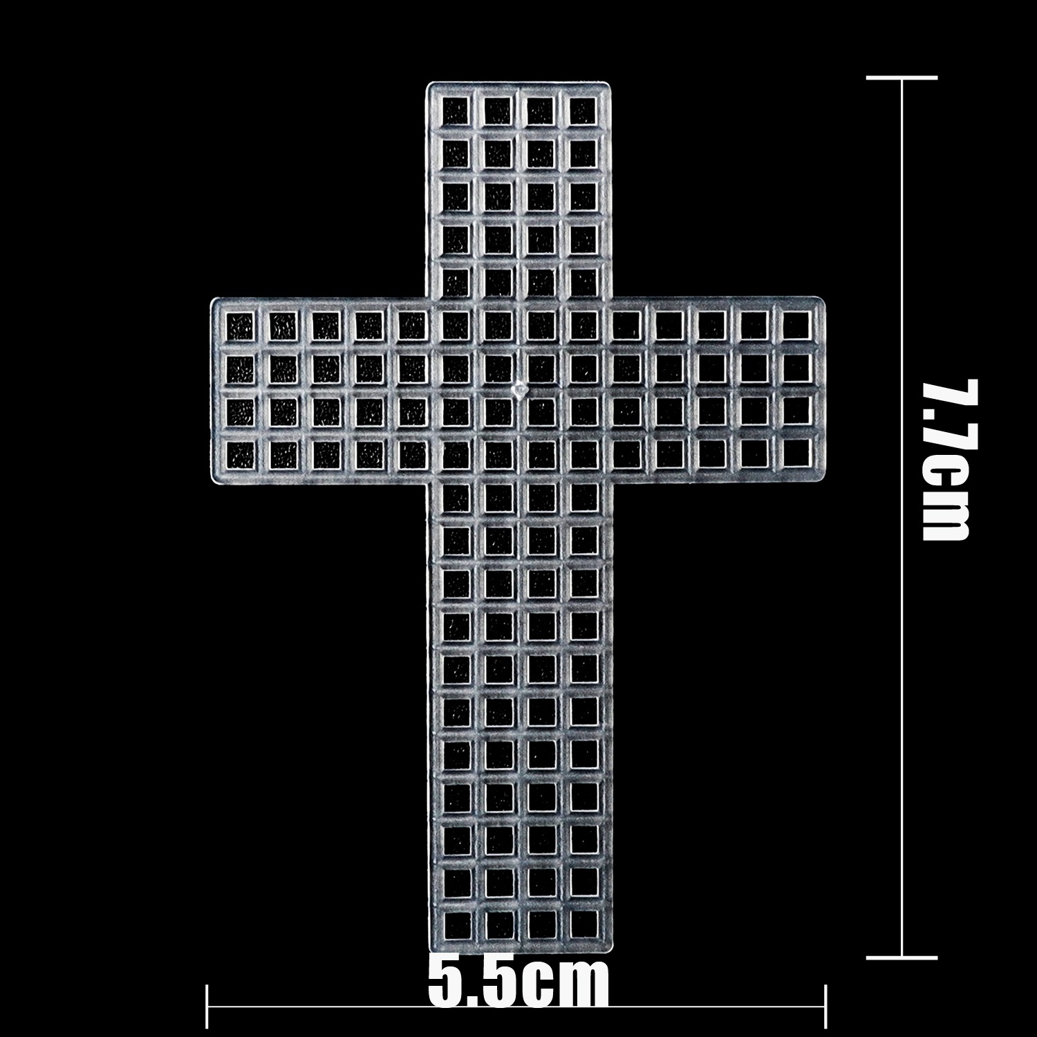 33068/33069/33147/33018十字/五尖星/心/方形透明塑料十字绣帆布套件